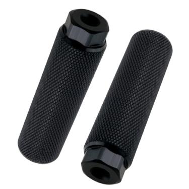 Imagem de ZZHXSM 1 par de pinos de bicicleta de liga de alumínio com suporte antiderrapante para pedal de eixo de 9,5 cm para bicicletas de montanha e estrada, preto