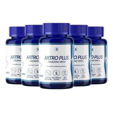 Imagem de Colágeno Tipo 2 + Cúrcuma Artro Plus 300 Cáps (5 Frascos)-Unissex