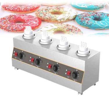 Imagem de CNAOHGHN MáQuina De ConservaçãO De Geleia E Queijo Com Bomba De 650ml, Temperatura AjustáVel De 30 A 85°C,2 MéTodos De Aquecimento Para Fondue E Sobremesas