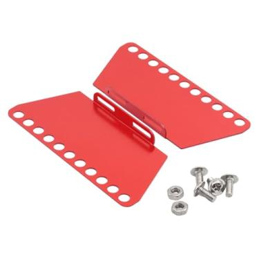 Imagem de KiBcsLic Placa lateral de metal, carro RC 99S 99S2, peças de modificação para carro RC MN78 D90, protetor de borda de metal, Vermelho