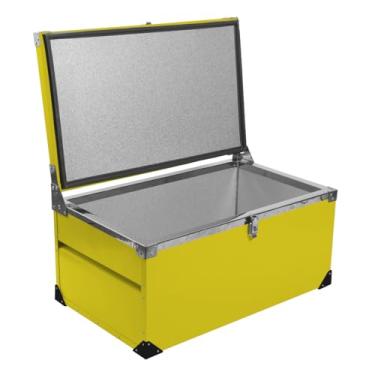 Imagem de Caixa Térmica Metal 110 litros Catfer (Amarela)