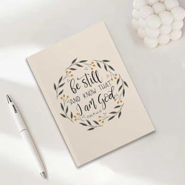 Imagem de Caderno cristão, presentes cristãos para mulheres, cadernos de diário A5 para anotações de escritório, caderno de diário bíblico de 21 x 14,7 cm, versículo bíblico, planejador de oração das escrituras