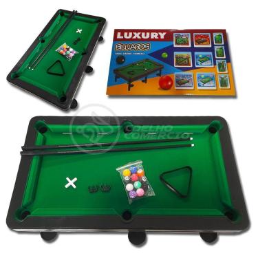 Imagem de Luxury Billards Champion Mesa De Bilhar Infantil 54x30 Brinquedo De Sinuca Para Crianças - Grande