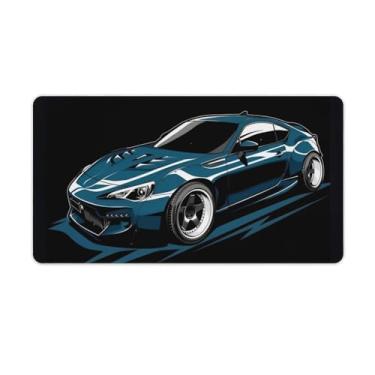 Imagem de SkVLf Anime JDM Car BRZ Art Tapete de mouse grande para jogos, base de borracha antiderrapante, tapete de mesa, acessórios de computador, suprimentos para escritório, casa, 40 x 75 cm