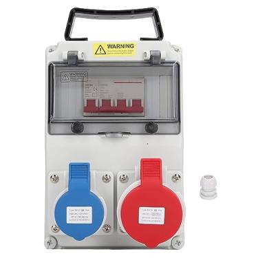 Imagem de LiebeWH Distribuidor de Energia Portátil de Alta Eficiência, Classificação IP44, Ampla Aplicação, Excelente Material de PC, Divisor de Energia do Distribuidor de Parede Caixa de Soquete de