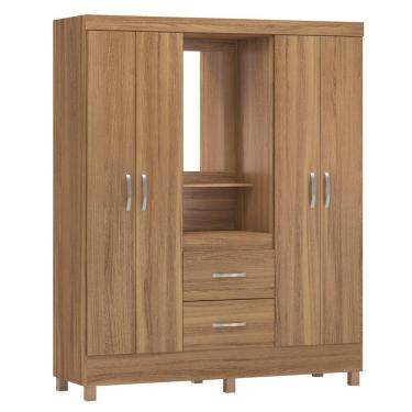 Imagem de Guarda Roupa Capelinha 4 Portas 2 Gavetas Lord D02 Amendola Touch - Mpozenato