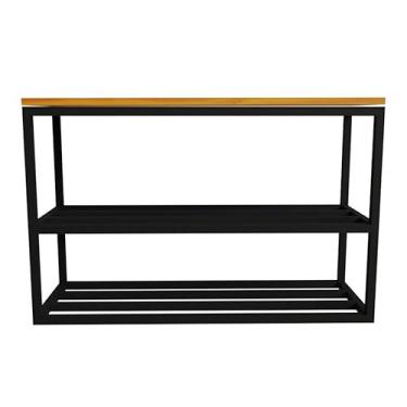 Imagem de Sapateira Banco Organizadora Estilo Industrial - 30 X 80 Cm banco sapateira para Entrada, Quarto ou Sala