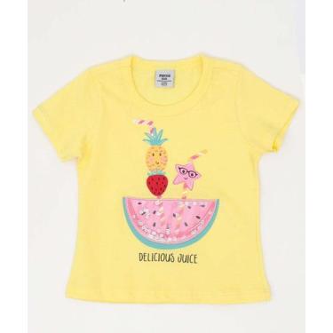 Imagem de Blusa Infantil Estampa Frutas Marisa Tam 1 a 3-85027, Amarelo, 1
