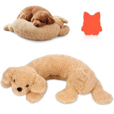 Imagem de Soulchen Brinquedo de batimento cardíaco para alívio da ansiedade de cães, brinquedo de conforto para filhotes, pelúcia auxiliar no sono para treinamento de gaiola e canil, companheiro fofo ajuda a