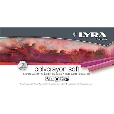 Imagem de Giz Pastel Seco, Lyra, 5651120, Polycrayons Soft, 12 Cores