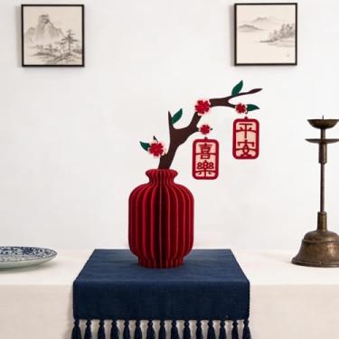 Imagem de Fancyes Vaso decorativo para o Ano Chinês de 2026, em formato de favo de mel, centro de mesa, decoração para o Festival da Primavera, ideal para, Style C