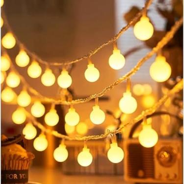 Imagem de Cordão de Luz LED Decorativo 10 Metros USB com 66 Lâmpadas Bolha Amarelo/RGB – Iluminação para Natal, Festas e Decoração(10 Metros - Luz Quente,2)