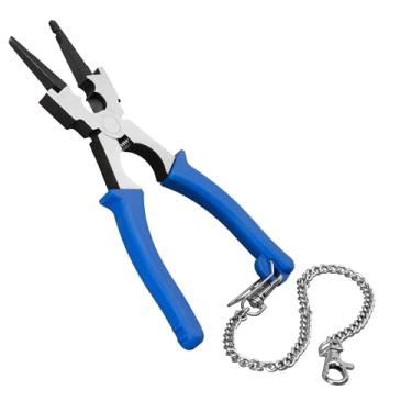 Imagem de Strong Hand Tools "Viper" - Alicate MIG multifuncional, alicate de soldagem, antiferrugem e aço de alto carbono durável, alicate de ponta longa de 20 cm com entalhe em V, elétrico e mecânico com