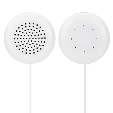Imagem de Luqeeg Mini Alto-falante Estéreo Com Travesseiro, Música Suave para Dormir, CD Portátil MP3 de 3,5 Mm para Quarto, ABS Branco