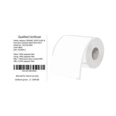 Imagem de Etiquetas Térmicas Brancas 5 Rolos 30mm 40mm 50mm De Largura Compatíve