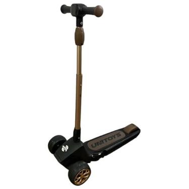 Imagem de Patinete Infantil com Rodas de LED Preto – Ajustável, Seguro e Resistente, Base Antiderrapante, Leve e Fácil de Guiar, para Crianças a partir de 3 Anos