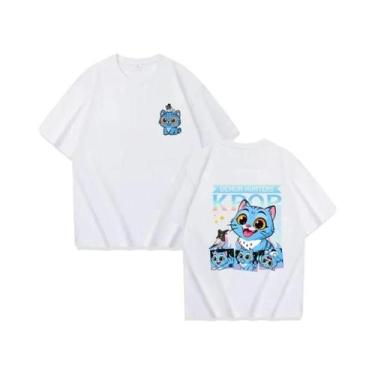 Imagem de Camiseta De Algodão KPOP Demon Hunter Tiger Para Pais E Filhos, Manga 