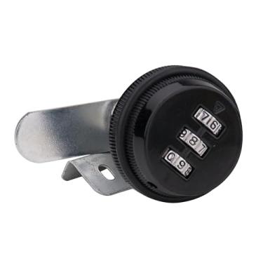 Imagem de Sonew Armário de Arquivo Senha Cam Bloqueio Combinação 3 Dígitos Anti Roubo Liga Zinco Durável Seguro para Gaveta Armário Caixa Correio Ginásio (30MM)