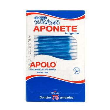 Imagem de Cotonetes Hastes Flexiveis Aponete Apolo 75 Unidades