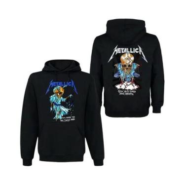 Imagem de Moletom Masculino METALLICA Band Rock Dark Wind, Confortável, Com Capu