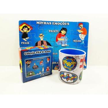 Imagem de Kit Quebra-cabeça 24 peças Minhas Emoções para Autistas - Coleção e TE