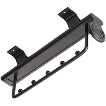 Imagem de Cabide De Guarda-roupa Puxador De Cabide De Roupas Rack Organizador Deslizante Montado Na Parte Superior Para Roupas/toalha/lenço/calças/gravata, Preto,12 Polegadas/30 Cm