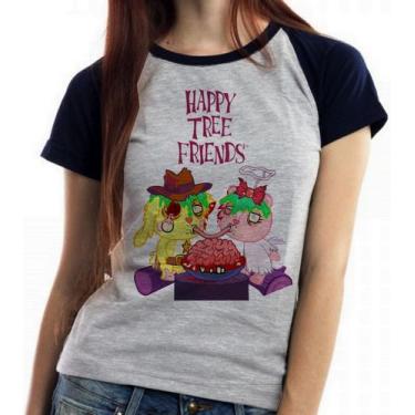 Imagem de Baby look blusa feminina ou Camiseta unissex Happy Tree Friends Spague