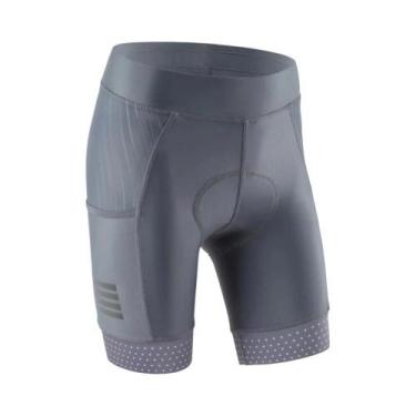 Imagem de Shorts De Ciclismo Femininos Com Almofada, Preto E Azul, Moda De Verão