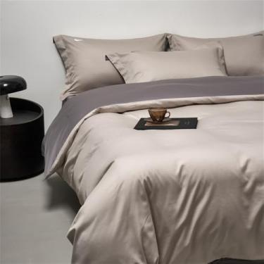 Imagem de Conjunto de cama de algodão leve, bordado em algodão puro, roupa de cama super macia, conjunto de edredom de alta qualidade para adultos, 11, 1,8 m, conjunto de 4 peças