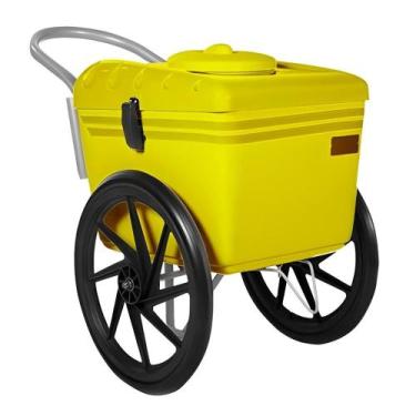 Imagem de Carrinho De Sorvete T350 300 Picoles 60L Amarelo Thermototal