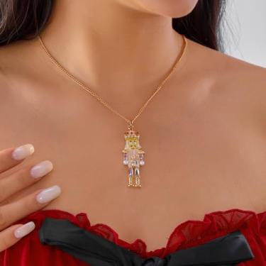 Imagem de Colar de árvore de Natal para mulheres, joias modernas, versáteis, pingente de Natal, presentes de amizade para mulheres, Medium, Latão, Sem Pedra Preciosa