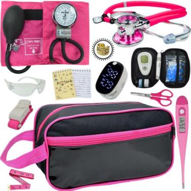 Imagem de Kit Enfermagem Aparelho Pressão Esteto Frete Grátis Promocao - Love Sa