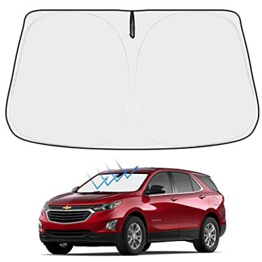 Imagem de Protetor de Para-brisa Frontal Dobrável Protetor de Proteção Solar Personalizado para Chevrolet Equinox 2022 2021 2019 2018 Acessórios Atualização 2022