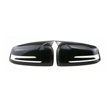 Imagem de Carro Preto Espelho Lateral Tampas Compatível Com Benz Abces Cla Gla Glk Classe W176 W246 W212 W204 C117 X156 X204 W221 C218 2009-2018(Carbon Fiber)