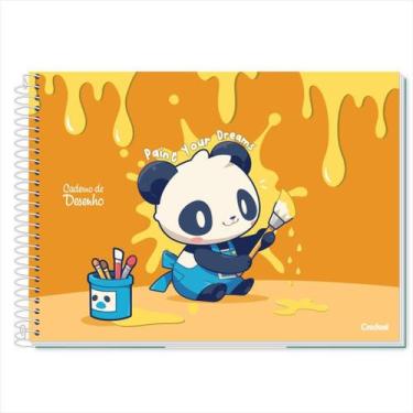 Imagem de Caderno de desenho Credeal milimetrado lala pets 80 folhas