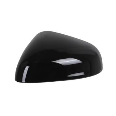 Imagem de Tampa da tampa do espelho retrovisor lateral brilhante preto/fibra de carbono estilo compatível com Ford Fiesta MK8 Puma 2018 2019 2020 2021 2022 2023 2024(Glossy Black Left)