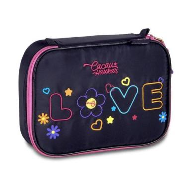 Imagem de Estojo box escolar infantil cacau haxkar clio - - Clio Style, PRETO
