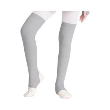 Imagem de Meias De Ballet Longas Para Meninas, Meias De Tricô Para Dança, Yoga E