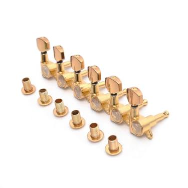 Imagem de Jogo de Tarraxas Blindada Para 6R Guitarra Stratocaster ou Telecaster Em Linha -