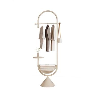 Imagem de Suporte para chapéu, cabide de entrada, armazenamento, armazenamento, chão, quarto, criativo, vertical, cabideiro, corredor, árvore, branco cremoso, branco