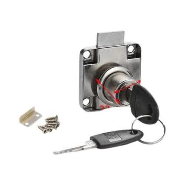 Imagem de Fechadura Cam KAK-101 De Alta Qualidade Para Gavetas De Mesa, Armários