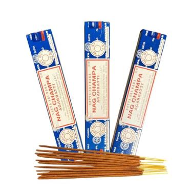 Imagem de Kit 3 Caixinhas Incensos Satya Nag Champa 30 Varetas aprox. Sem Carvão