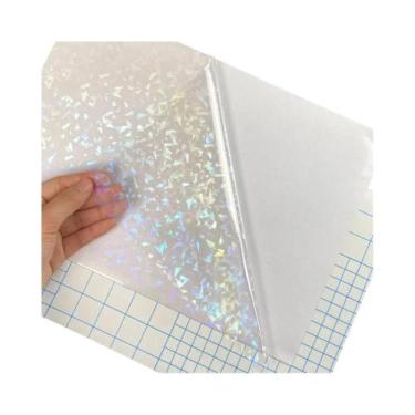 Imagem de Filme De Laminação Holográfico Autoadesivo Tamanho A4, 50 Folhas, Ades