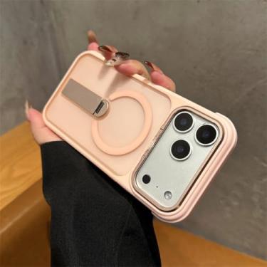 Imagem de Capa traseira translúcida fosca Air para iPhone 16 15 14 13 12 11 Pro Max Plus (para iPhone 14 Pro Max/Rosa)