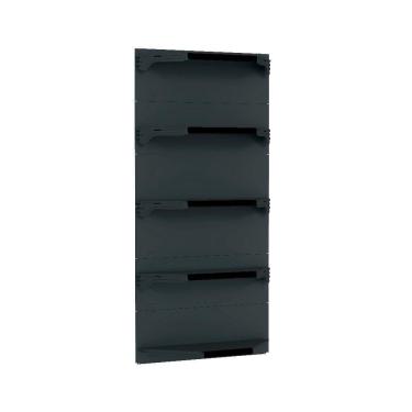 Imagem de Kit 5 Bandejas Para Gondola Canto 170 Fit 40/60 Preto Pe Pre