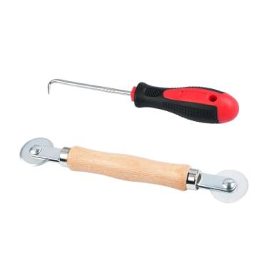 Imagem de Ｂｅｓｇａ Ferramenta para enrolar telas de proteção, ferramenta de reparo de telas com gancho de remoção, rolo de enrolamento para janelas, S