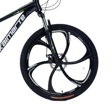 Imagem de Bicicleta Aro 26 Alumínio Bike 21 Vel Marchas Freio A Disco Quadro Aço Carbono Cor Preto Wct Fitness