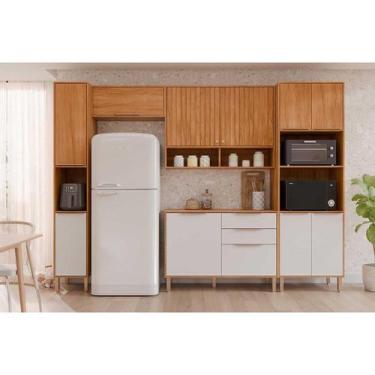 Imagem de Cozinha Modulada MGM Divina MGM 5 Peças C5P176 Cinamomo/Off