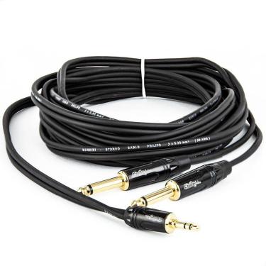 Imagem de Cabo Adaptador P2 Estereo Para 2 P10 Mono - 3 Metros