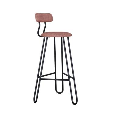 Imagem de Conjunto 2 Banquetas Alta Ginger Com Encosto Tulipa Rosê City